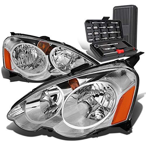 【並行輸入品】 Auto Dynasty Chrome Housing Amber Corner Headlight Head Lamps+Toの画像