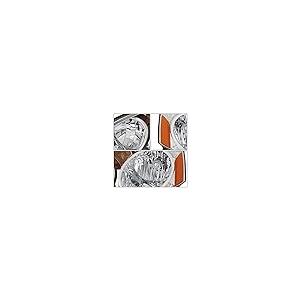 【並行輸入品】 Auto Dynasty Chrome Housing Amber Corner Headlight Head Lamps+Toの画像