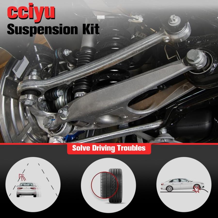 cciyu Inner Tie Rod Ends Lower Ball Joints Outer Tie Rod Ends Up 並行輸入品の画像