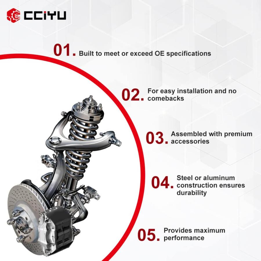 cciyu Inner Tie Rod Ends Lower Ball Joints Outer Tie Rod Ends Up 並行輸入品の画像