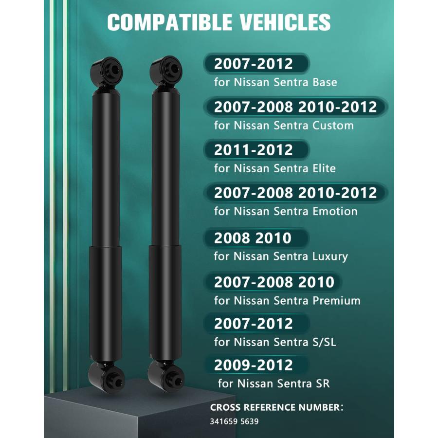 ブランド登録なし - Auto Shocks 341659 AUTOMUTO アブソーバーキット 2x 後押し緩衝器 2007 2012 日 並行輸入品