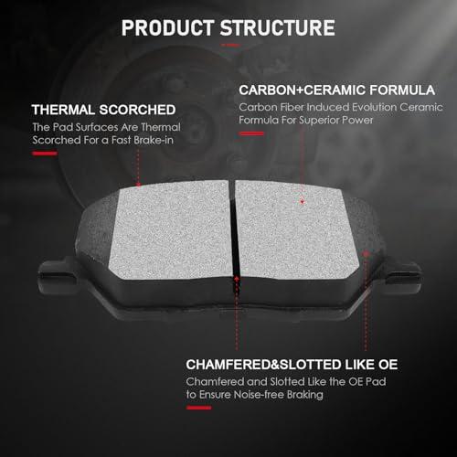 cciyu D1811 Professional Ceramic Front Brake Pads Set fit For 20 並行輸入品_4