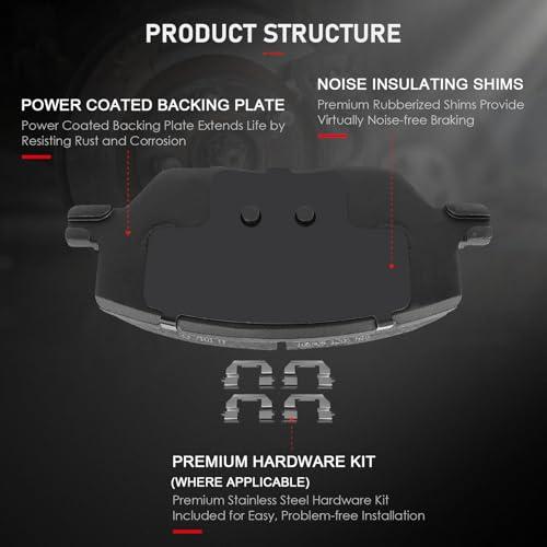 cciyu D1811 Professional Ceramic Front Brake Pads Set fit For 20 並行輸入品_7