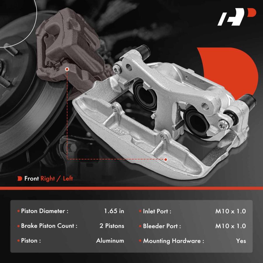 A Premium Disc Brake Caliper Assembly with Bracket Compatible wi 並行輸入品_3