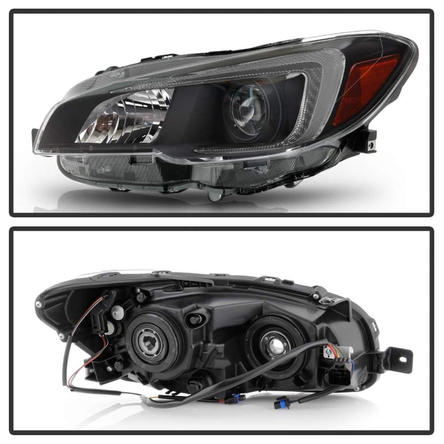 【並行輸入品】ACANII   [ハロゲンモデル] 2015 2021 スバル WRX ブラックハウジングプロジェクターヘッドライトヘッドライト_5