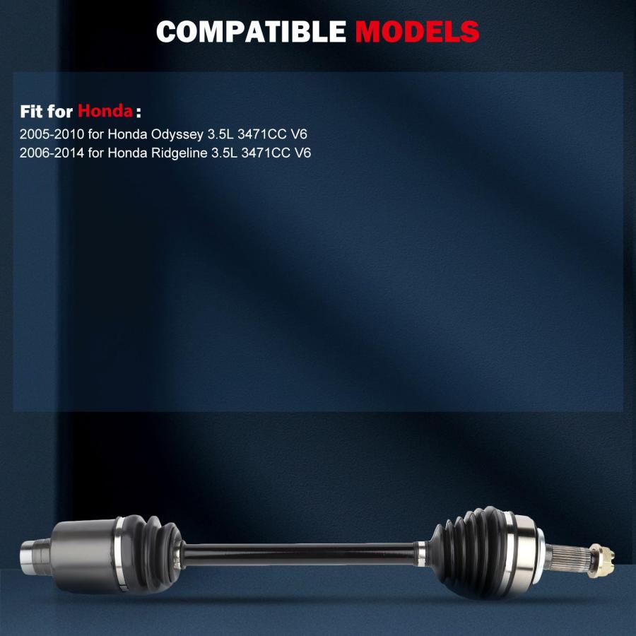 【並行輸入品】 CCIYU CV Axle Shaft Assembly fits for Front Left Right 2005 2010_3