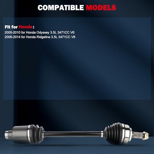 【並行輸入品】 CCIYU CV Axle Shaft Assembly fits for Front Left Right 2005 2010_4