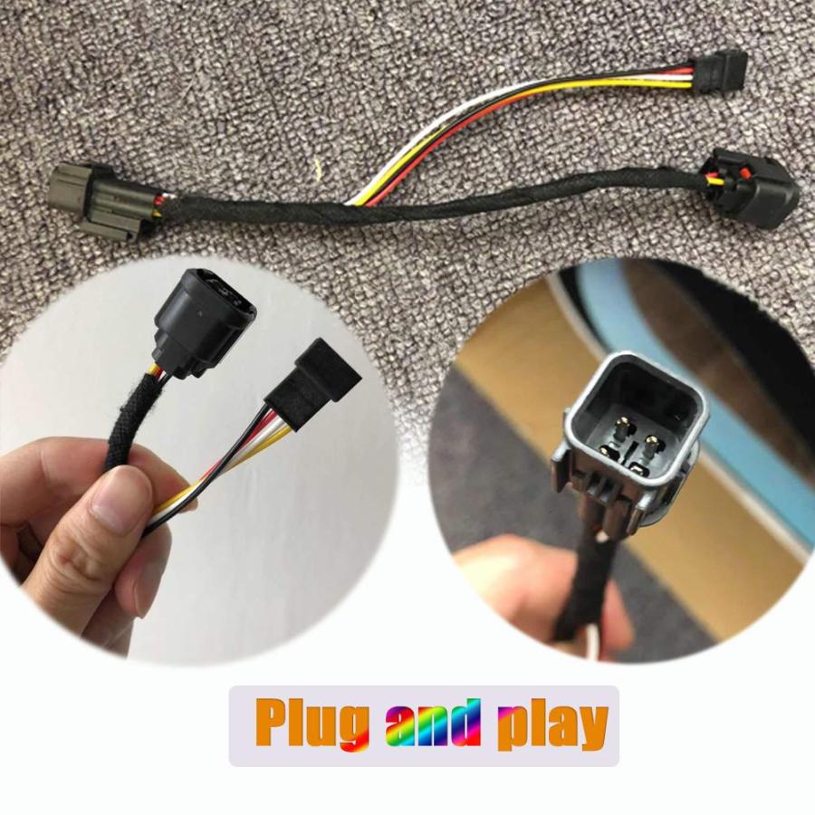 PGONE レッド LED リアバンパーリフレクター フォグブレーキテールライトランプキット 2017 2018 2019 ホンダ 並行輸入品_3