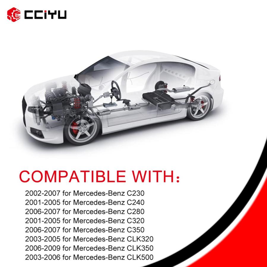 cciyu 2 x Front Struts Shock Absorbers Fit for 2002 2007 for Mer 並行輸入品の画像