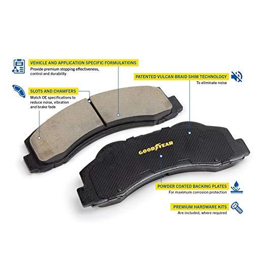 Goodyear Brakes GYD503 | Ceramic Front Brake Pads fit Acura CL 9 並行輸入品の画像