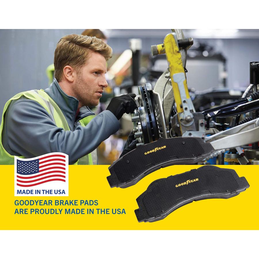 Goodyear Brakes GYD503 | Ceramic Front Brake Pads fit Acura CL 9 並行輸入品の画像