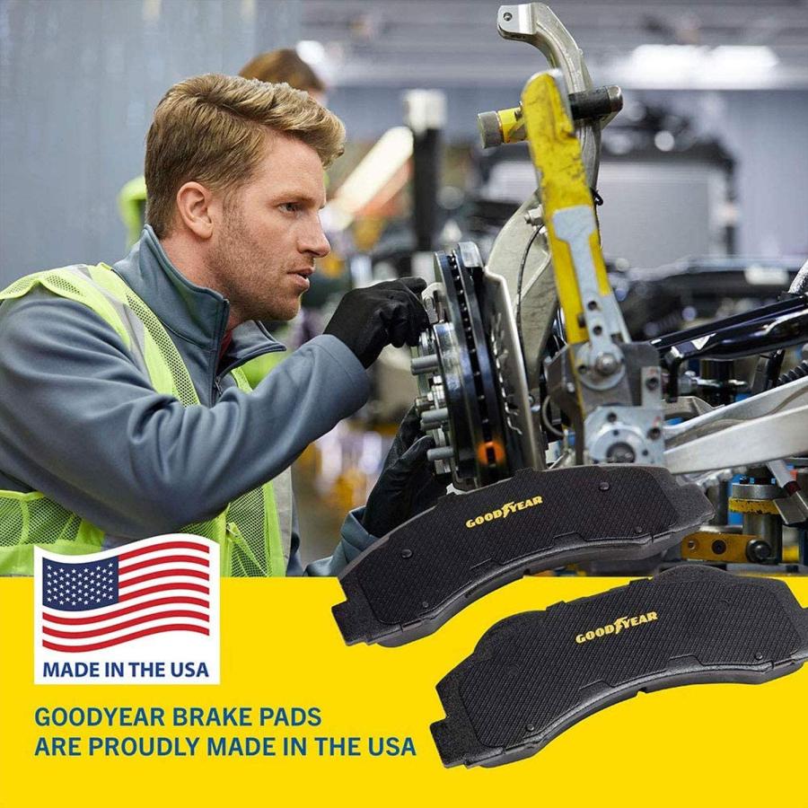 Goodyear Brakes GYD918 | Carbon Ceramic Front Brake Pads fit BMW 並行輸入品_3
