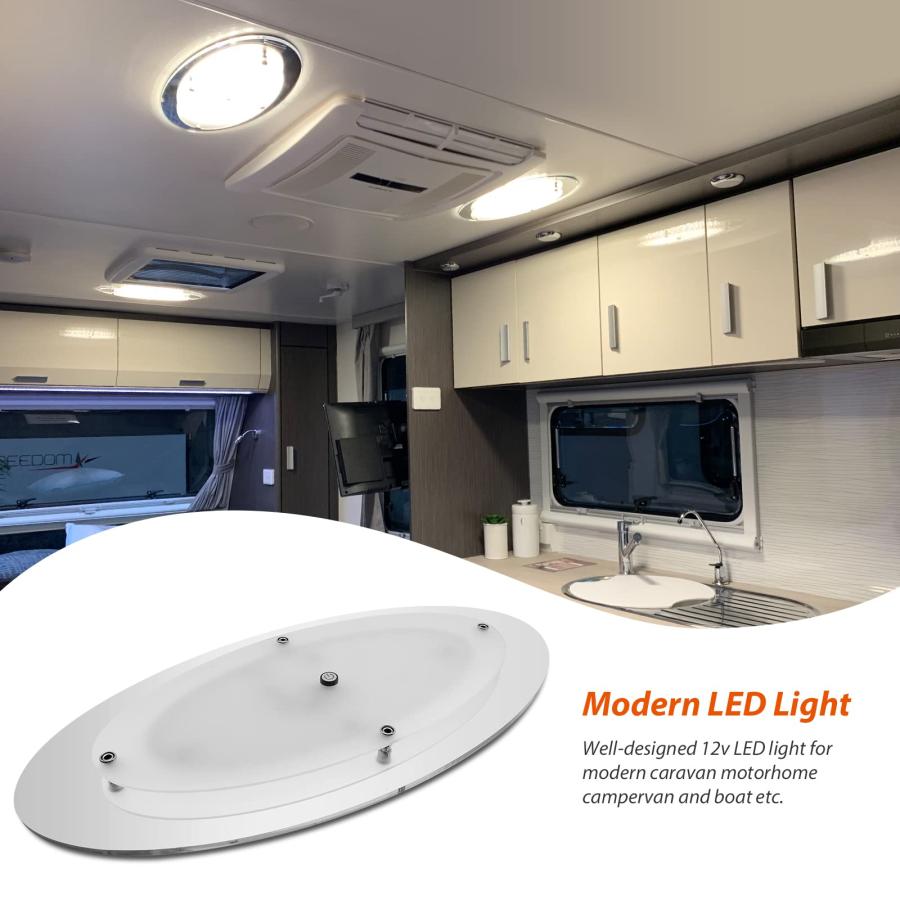 Dream Lighting 12volt DC RV Interior LED Oval Panel Light with S 並行輸入品｜wid-grab｜04