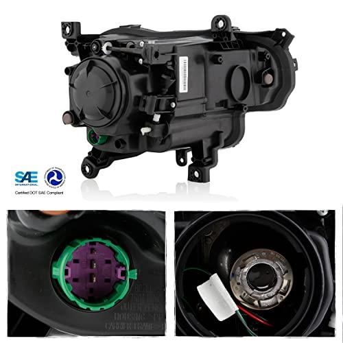 AKKON   2014 2018 JEEP Cherokee [ハロゲンタイプ] プロジェクター ブラック ヘッドライト ヘッド 並行輸入品_7