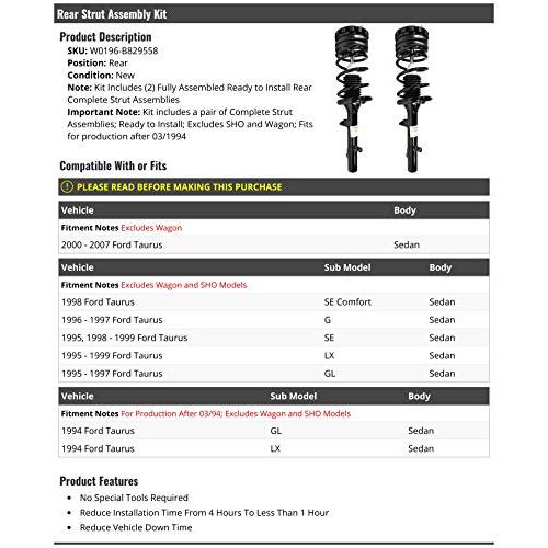 【並行輸入品】 Marketplace Auto Parts Rear Strut and Coil Spring Assembly 2 Pie_3
