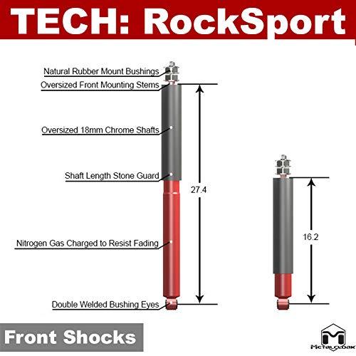 【並行輸入品】 RockSport RED Performance Long Travel Shock Absorbers by MetalCl_5