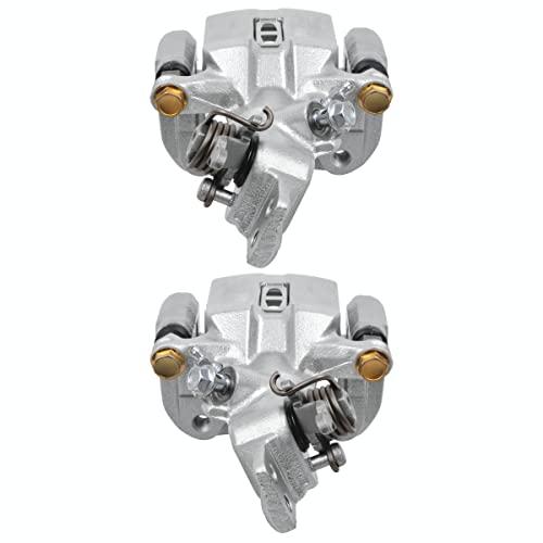 【並行輸入品】 AutoShack Rear Brake Calipers Set of 2 Assembly with Bracket Rep