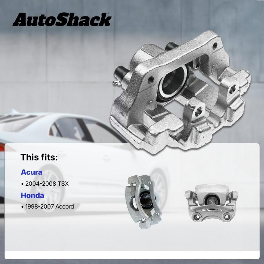 【並行輸入品】 AutoShack Rear Brake Calipers Set of 2 Assembly with Bracket Rep