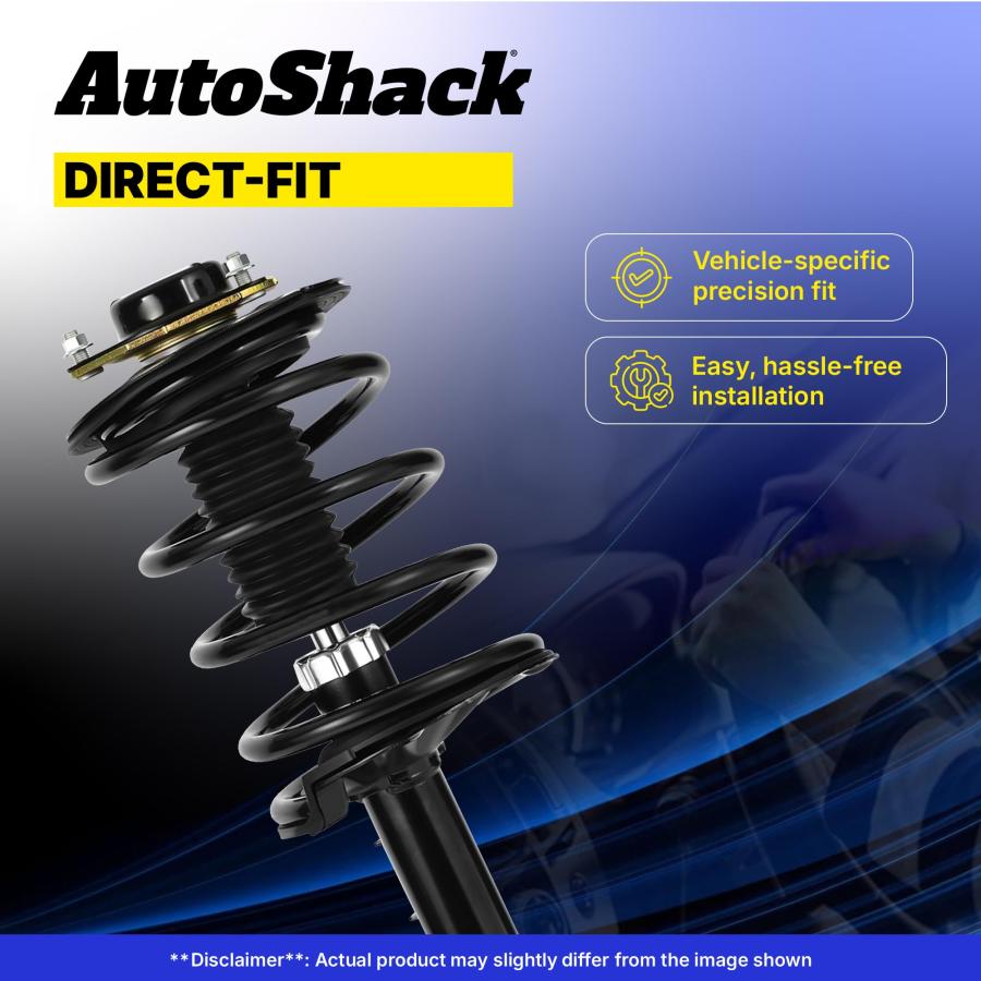 【並行輸入品】AutoShack CST100826PR フロントドライバーと助手席側のコンプリートストラットショックスプリングアセンブリ交換用の画像
