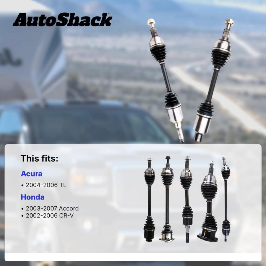 【並行輸入品】AutoShack フロント右CVアクスルシャフトアセンブリ交換用 2002 2006 ホンダ CR V 2003 2007 アコの画像