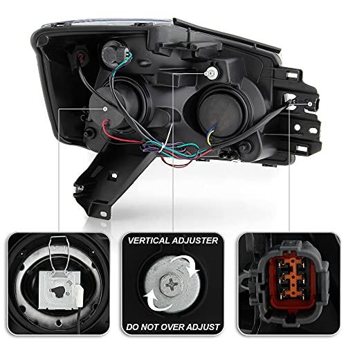 【並行輸入品】 ACANII   For 2014 2015 Nissan Titan 04 07 Armada Black Housing Lの画像
