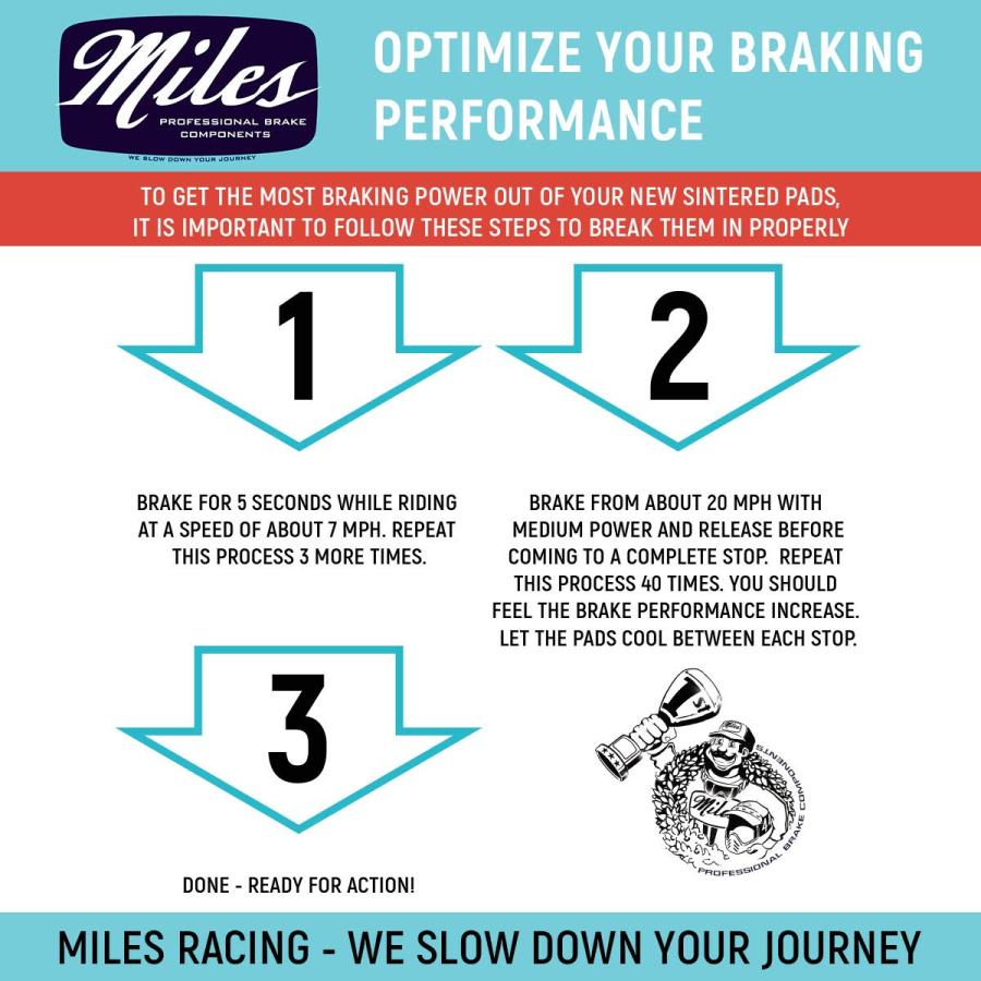 Miles Racing ディスクブレーキパッド 焼結 TEKTRO Auriga (HD M290, HD M291), Aur 並行輸入品_6