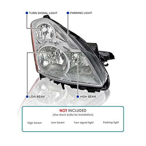【並行輸入品】SPEC D TUNING クロームハウジング クリアレンズ ハロゲン ヘッドライト 助手席 右側 2010 2012 日産 アル_7