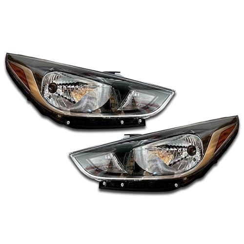 AutoModed Aftermarket Halogen Headlamps Headlights Assembly Set  並行輸入品_1
