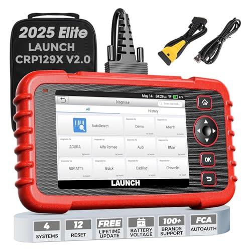 LAUNCH CRP129X V2.0 Elite OBD2 Scanner, 2024 Lifetime Free Onlin