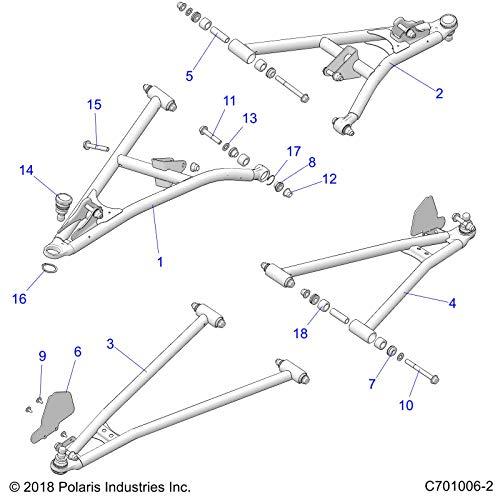 【並行輸入品】Polaris RZR コントロールアーム溶接 フロント ローワー 右 64 マットブラック 純正OEMパーツ 1025140 4_4