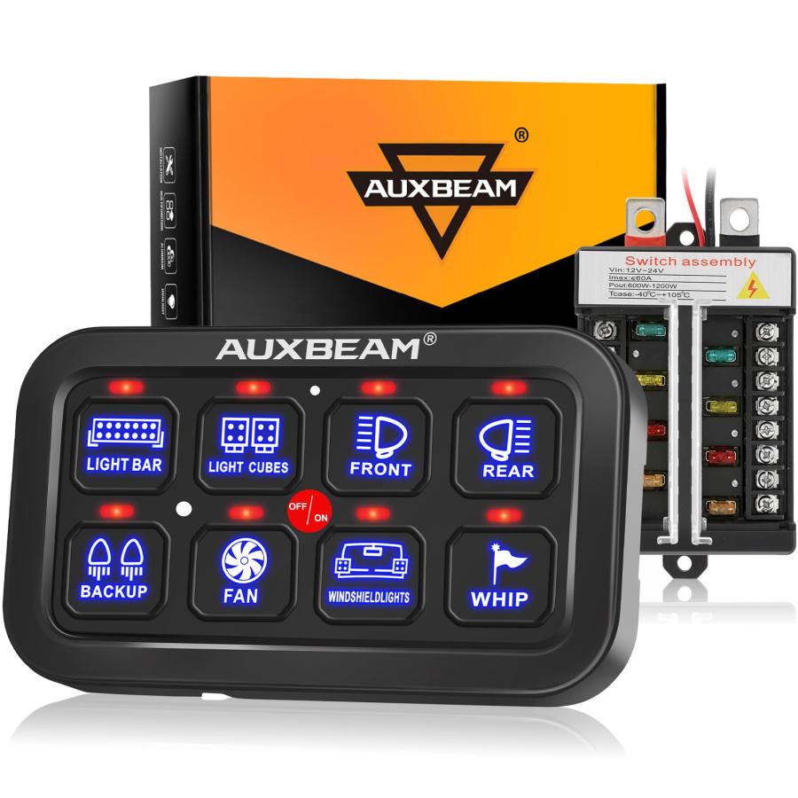 Auxbeam スイッチパネル 8ギャングスイッチパネル BB80 ユニバーサル