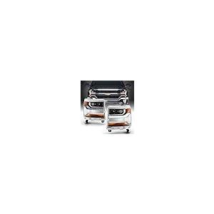 【並行輸入品】ACANII   [HID/キセノンモデル] 2016 2018 シボレー シルバラード 1500 LED DRL プロジェクターの画像