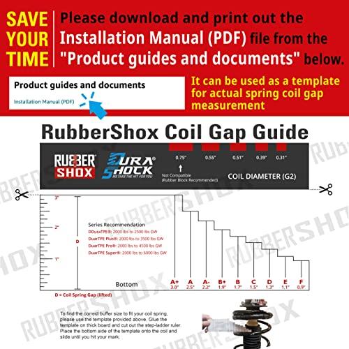 U.S. RubberShox DuraTPEシリーズフロントリアカーコイルスプリングバッファークッション/自動車用サスペンション 並行輸入品の画像