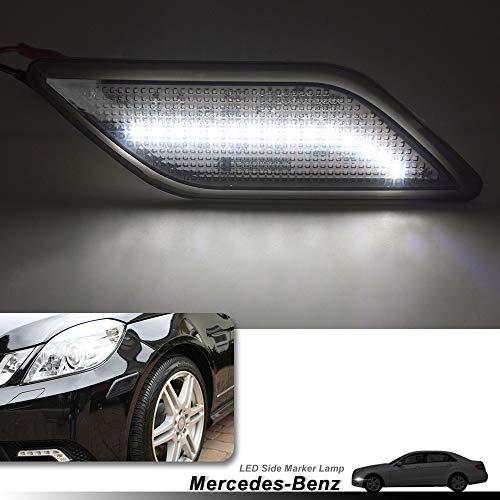 Smoke Lens White LED Front Bumper Side Marker Light Kits for 201 並行輸入品の画像