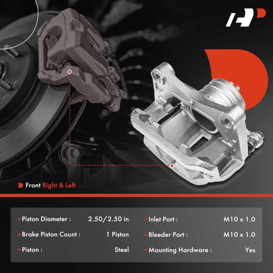 A Premium ディスクブレーキキャリパーアセンブリ ブラケット付き 一部のインフィニティモデルに対応 FX35 FX45 2 並行輸入品の画像
