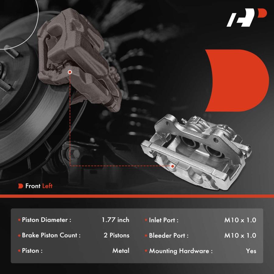 ブランド登録なし - A Premium ブレーキキャリパーアセンブリ 鉤括弧付き添い人 Pontiac Grand Prix 2005 2008 V8  並行輸入品