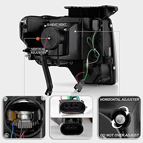 【並行輸入品】ACANII [ハロゲンモデル] 2009 2014 フォード F150 [低/高LEDプロジェクター内蔵] LED ウィンカ_7