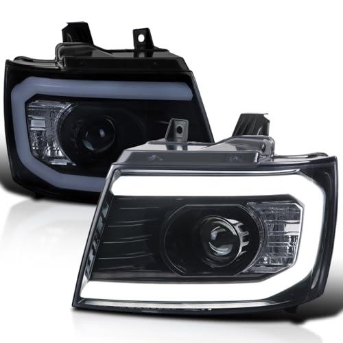 【並行輸入品】SPEC D TUNING DRL LEDストリップ 光沢ブラックプロジェクタースモークヘッドライトシグナル 2007 2013の画像