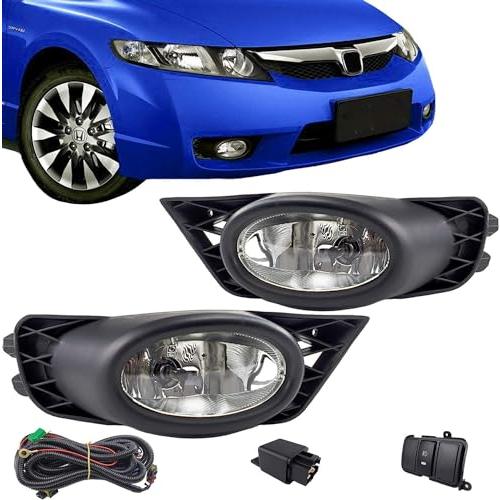 Bona Fog Lights Compatible with Honda Civic Sedan 2009 2010 2011 並行輸入品の画像