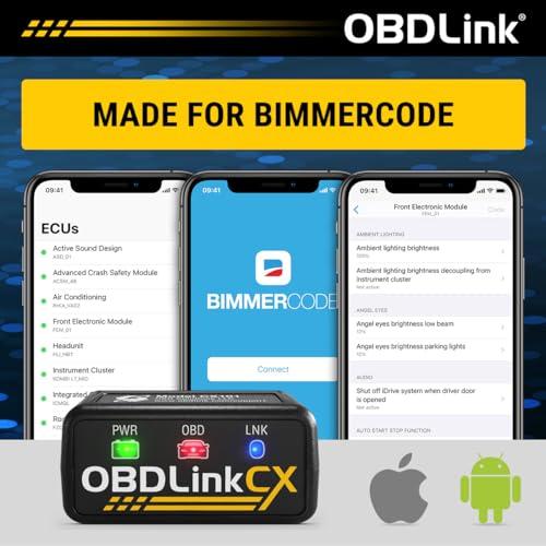 OBDLINK CX Bimmercode Bluetooth 5.1 BLE OBD2 Adapter for BMW/Mini