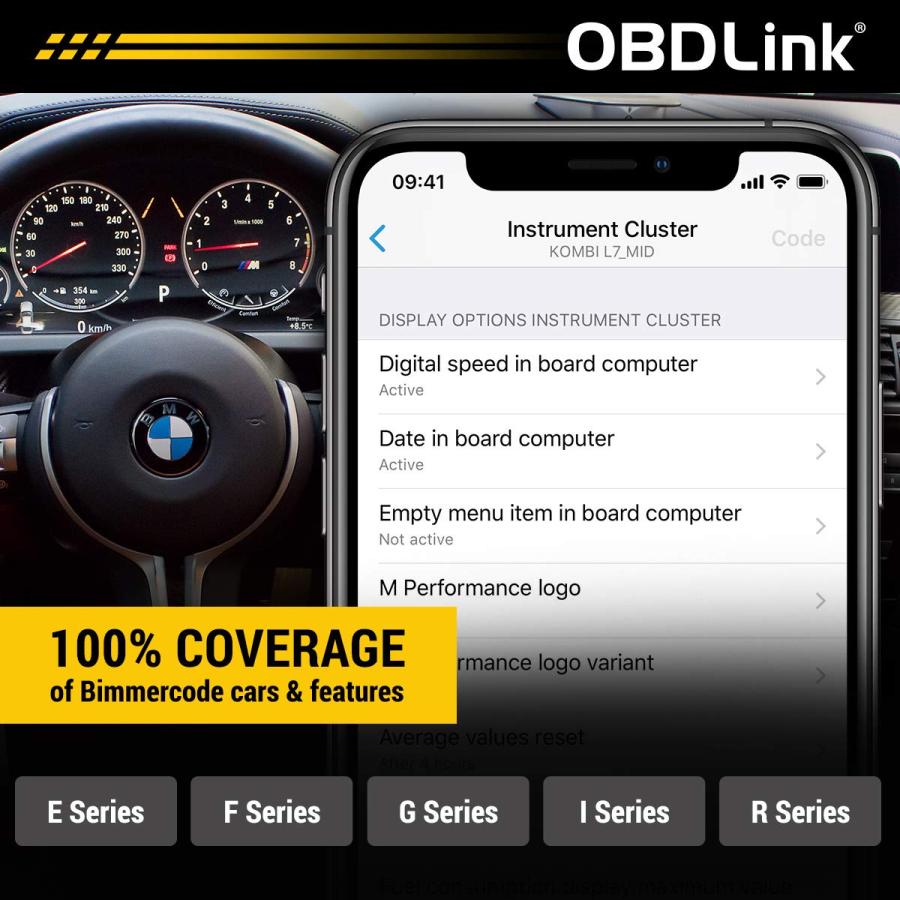 OBDLINK CX Bimmercode Bluetooth 5.1 BLE OBD2 Adapter for BMW/Mini