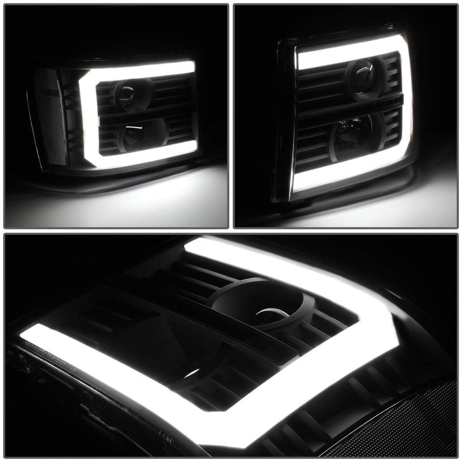 【並行輸入品】 DNA MOTORING HL LB T2 SIE07 BK CL1 Black Projector Headlight Witの画像