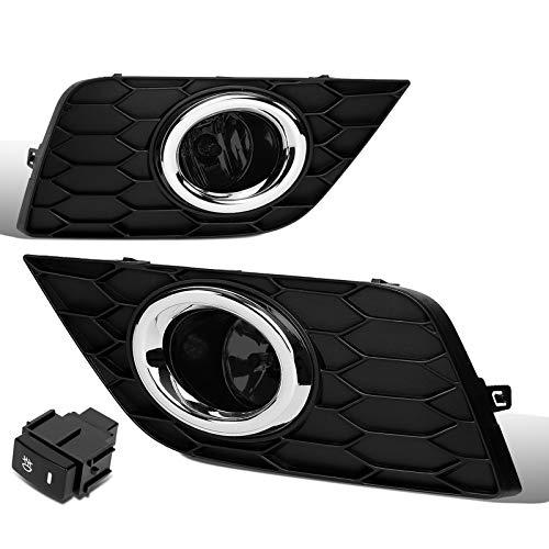 Auto Dynasty OEスタイル スモークレンズ バンパー ドライビング フォグライトランプ ベゼルカバー+スイッチ付き S 並行輸入品_1