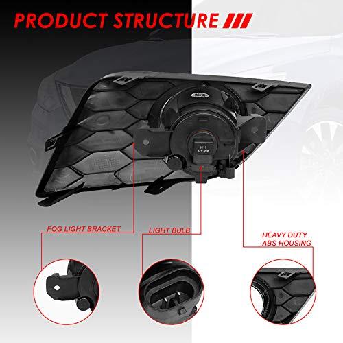 Auto Dynasty OEスタイル スモークレンズ バンパー ドライビング フォグライトランプ ベゼルカバー+スイッチ付き S 並行輸入品_7
