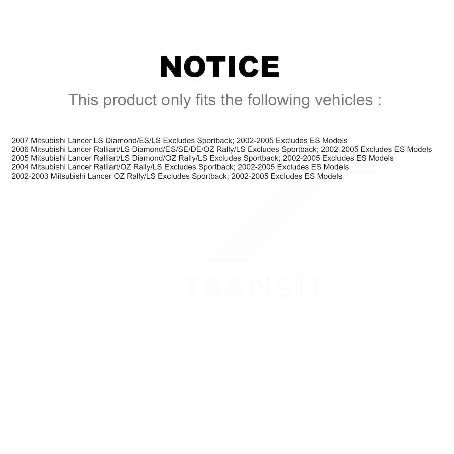 トランジットオートフロントコンプリートサスペンションショックストラットとコイルスプリングマウントアセンブリペア交換三菱ランサーはス 並行輸入品