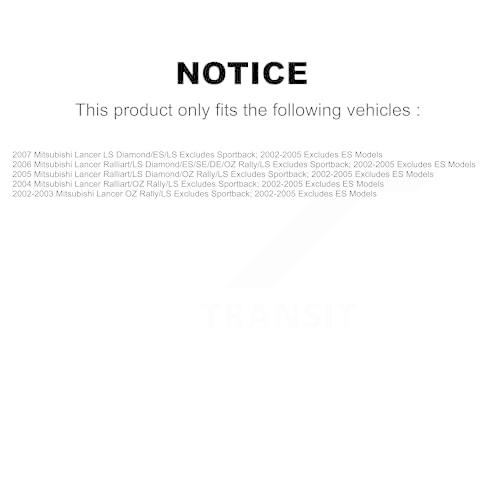 トランジットオートフロントコンプリートサスペンションショックストラットとコイルスプリングマウントアセンブリペア交換三菱ランサーはス 並行輸入品