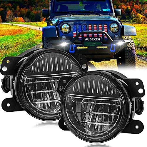 4インチ LED フォグライト スマイリーデザイン フロントバンパー交換用 フォグライト ジープ ラングラー JK JKU TJ  並行輸入品の画像