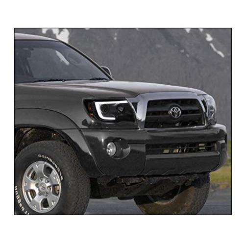 ZMAUTOPARTS LED Tube Projector Headlights Headlamps Black/Smoke  並行輸入品の画像