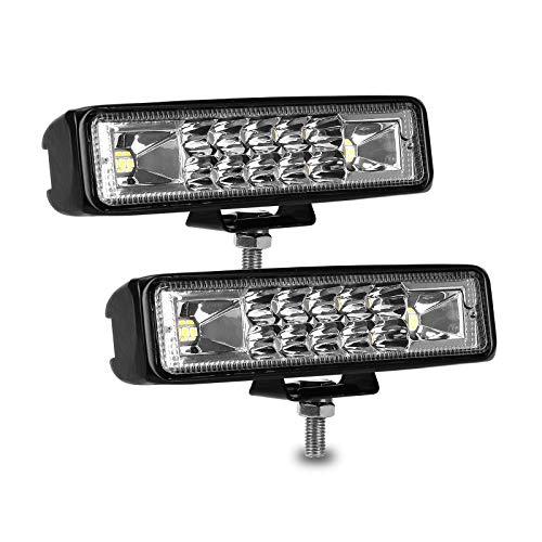 nicerpro 6インチ LEDポッドライトバー スリム 60W 10000Lm 12V/24V ドライビングフォグライト 防水 並行輸入品の画像