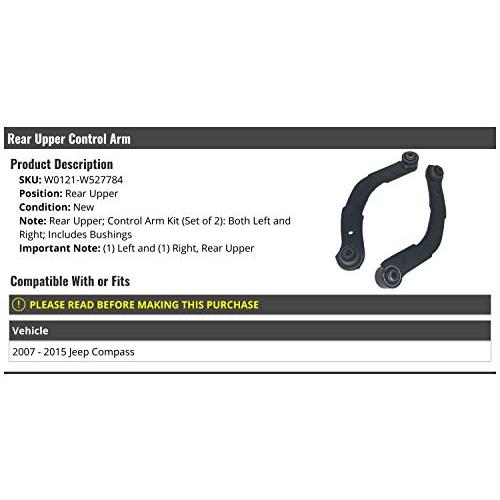 Rear Upper Control Arm Kit with Bushings (Set of 2)   Left and R 並行輸入品_3